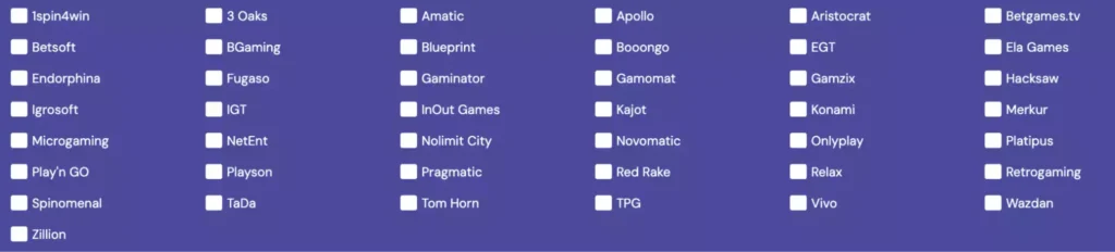 Game Providers